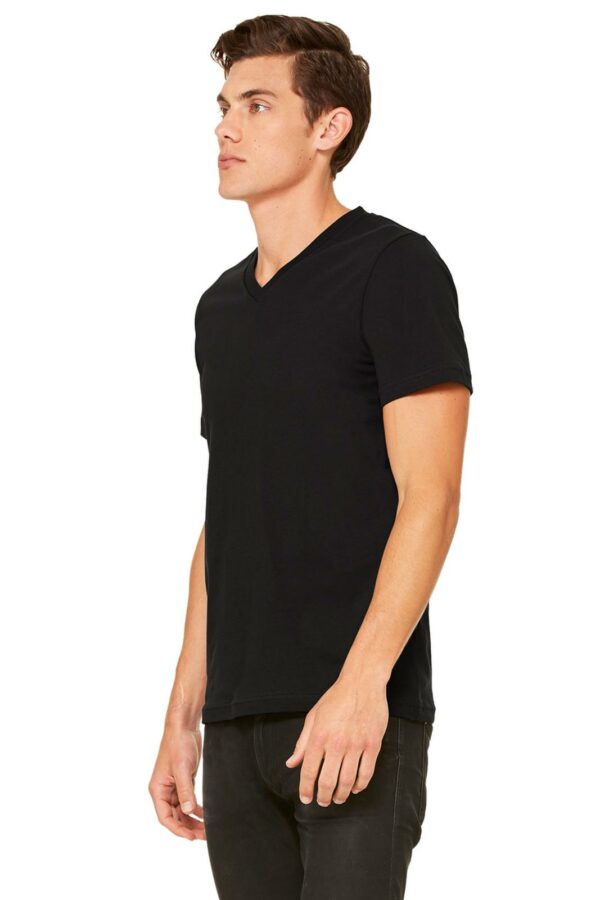 Unisex Jersey Short Sleeve V-Neck Tee | Bella+Canvas® 3005 Solid Colors - Image 3
