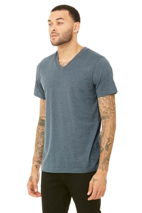 Unisex Jersey Short Sleeve V-Neck Tee | Bella+Canvas® 3005 Heather Colors - Image 6