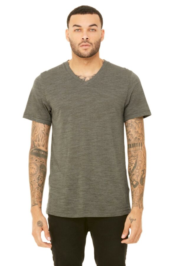 Unisex Jersey Short Sleeve V-Neck Tee | Bella+Canvas® 3005 Heather Colors - Image 2