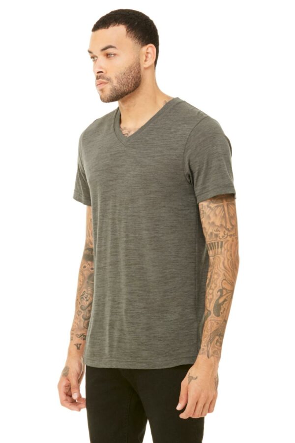 Unisex Jersey Short Sleeve V-Neck Tee | Bella+Canvas® 3005 Heather Colors - Image 3