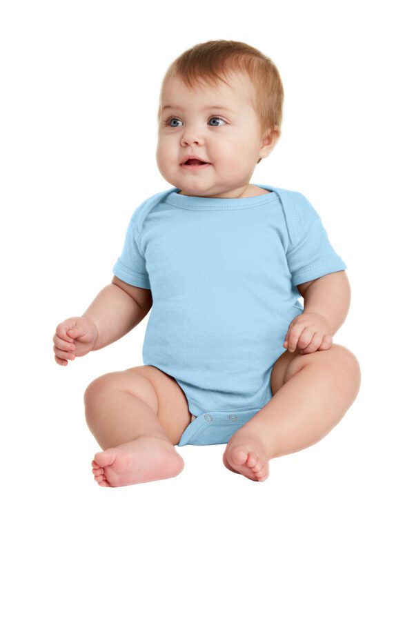 Rabbit Skins™ RS4400 Infant Short Sleeve Baby Rib Bodysuit